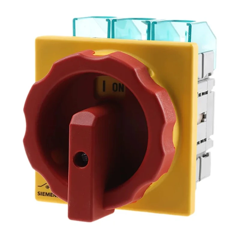 Siemens 3-Pole Panel Mount Isolator Switch  IP65, 100A, 37 kW, Red Handle, Screw Terminal
