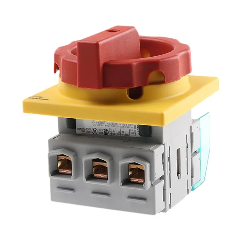 Siemens 3-Pole Panel Mount Isolator Switch  IP65, 100A, 37 kW, Red Handle, Screw Terminal