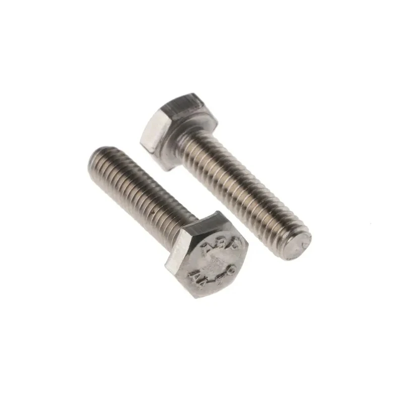 RS PRO Plain Stainless Steel Hex Bolt M4 x 16 mm 316 A4 Stainless Steel DIN 933 263-2132