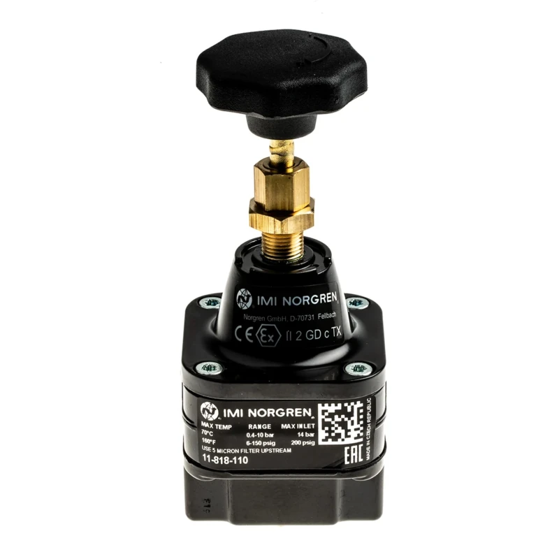 Norgren Pneumatic Regulator G1/4 0.4 bar Maximum Operating Temperature 70°C Series 11-818-110