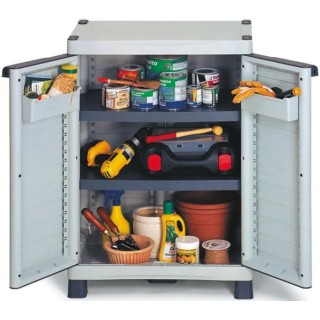 RS PRO Polypropylene Grey Base Cabinet 700 mm x 438 mm x 976 mm 351-2613