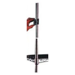RS PRO Steel Shelf Post 1880 mm Steel Construction Load Capacity 360kg Threaded Levelling Foot 374-1338