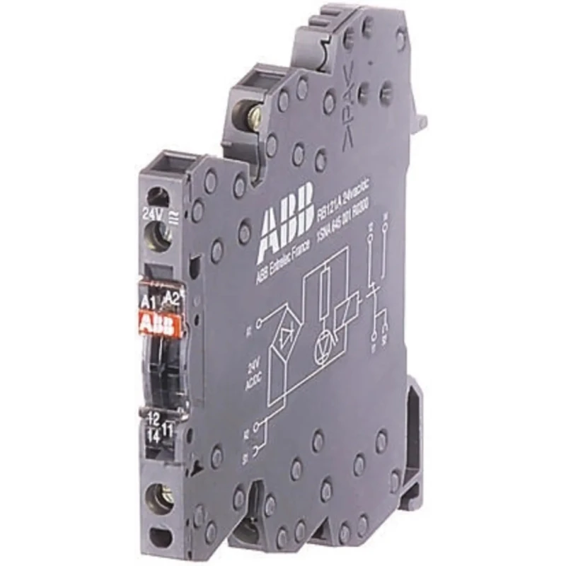 ABB R600 Series Solid State Relay 12 A Load, DIN Rail Mount, 250 V Load, 250V AC/DC Control 1SNA645029R0600 OBOA2000-24VDC