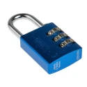 ABUS Combination Padlock Steel Aluminium Safety Padlock Weatherproof 5 mm Shackle 30mm Body 145/30 Blue