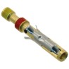 TE Connectivity Type II Series Female Crimp Terminal, 24 AWG Min Crimp, 20 AWG Max, Brass Contact, Gold Plated 201328-1