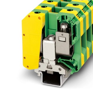 Phoenix Contact Earth Terminal Block USLKG 50 Series 1-Level Screw Termination 150A 8kV IECEx ATEX 0443049