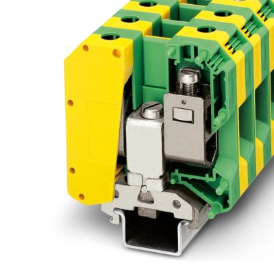 Phoenix Contact Earth Terminal Block USLKG 50 Series 1-Level Screw Termination 150A 8kV IECEx ATEX 0443049