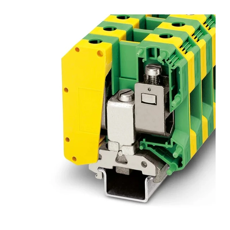 Phoenix Contact Earth Terminal Block USLKG 50 Series 1-Level Screw Termination 150A 8kV IECEx ATEX 0443049