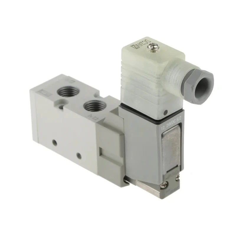 SMC Pneumatic Directional Control Valve Pilot Actuated G 1/4 Port Size 5 Ports Die Cast Aluminium Body 24V DC VF3000
