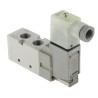 SMC Pneumatic Directional Control Valve Pilot Actuated G 1/4 Port Size 5 Ports Die Cast Aluminium Body 24V DC VF3000