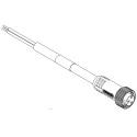 Brad from Molex Sensor Actuator Cable Female 3 Way 7/8 In Circular Straight to 3 Way Unterminated, 3.6 m 1300060232