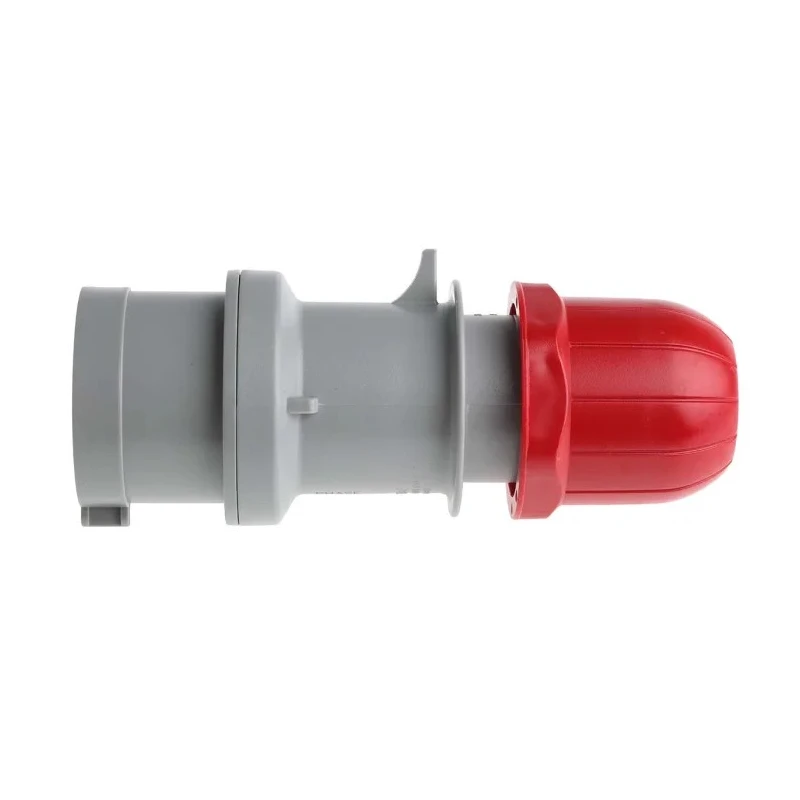Scame IP44 Red Cable Mount 3P+N+PE Straight Industrial Power Connector Adapter, 16A, 415V Phase Inverter IP44