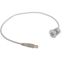 HARTING USB Cable Male USB Type B to Male USB 2.0, Grey, 500 mm 09454521910