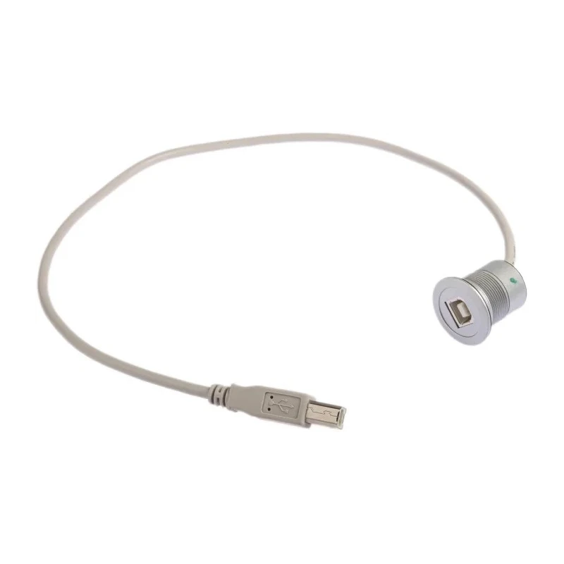 HARTING USB Cable Male USB Type B to Male USB 2.0, Grey, 500 mm 09454521910
