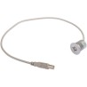 HARTING USB Cable Male USB Type B to Male USB 2.0, Grey, 500 mm 09454521910