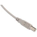 HARTING USB Cable Male USB Type B to Male USB 2.0, Grey, 500 mm 09454521910