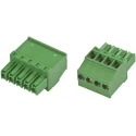 TE Connectivity Pluggable Terminal Block 4-Contact 3.5 mm Pitch 1 Row 300V Nylon Housing Male Connector 1986371-4