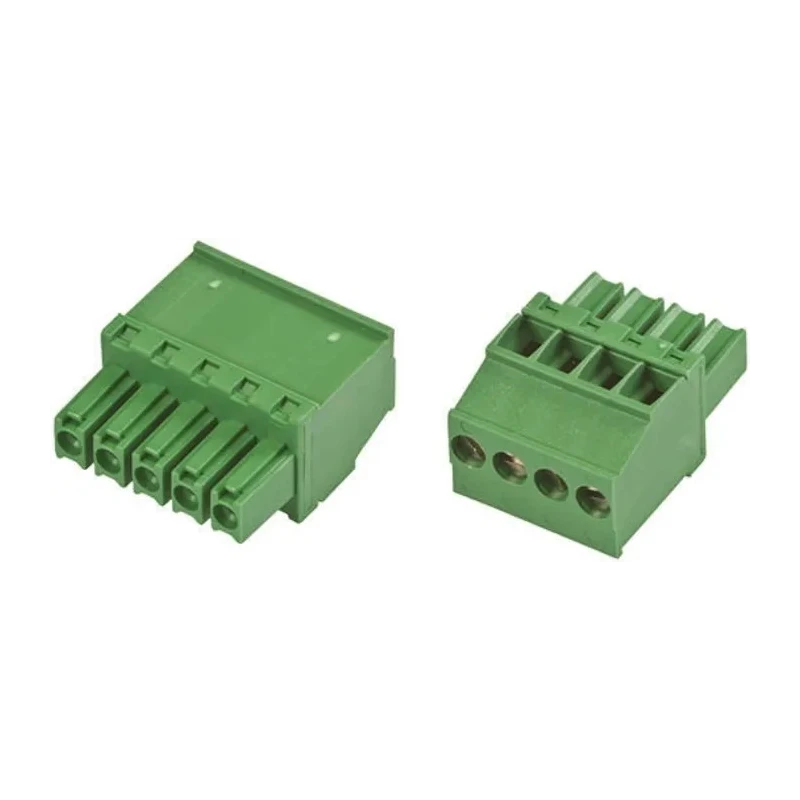 TE Connectivity Pluggable Terminal Block 4-Contact 3.5 mm Pitch 1 Row 300V Nylon Housing Male Connector 1986371-4