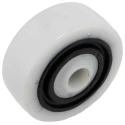 Tente White Polyamide Trolley Wheel 320 kg Load Capacity, 100mm Diameter, 36mm Width, Roller Bearing HUR100/36X12PAF White