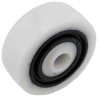 Tente White Polyamide Trolley Wheel 320 kg Load Capacity, 100mm Diameter, 36mm Width, Roller Bearing HUR100/36X12PAF White