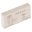 RS PRO Power Relay PCB Mount 24V dc Coil 6A Switching Current SPST 125V AC/DC Silver Alloy 800-4552