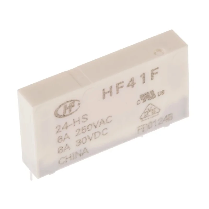 RS PRO Power Relay PCB Mount 24V dc Coil 6A Switching Current SPST 125V AC/DC Silver Alloy 800-4552