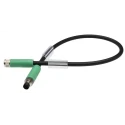 Phoenix Contact Sensor Actuator Cable Male 8 way Straight to Female 8 way Straight, 300 mm, 30V, PUR Jacket 1404196