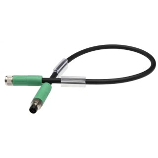 Phoenix Contact Sensor Actuator Cable Male 8 way Straight to Female 8 way Straight, 300 mm, 30V, PUR Jacket 1404196