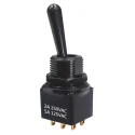 RS PRO PCB Mount Toggle Switch On-On-On DPDT Solder Terminal 28 V dc 250 V ac 820-0523