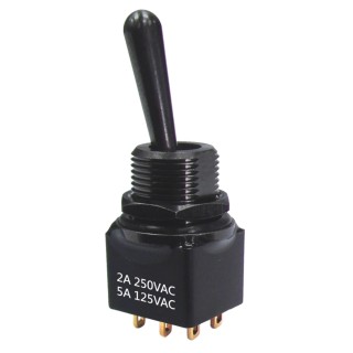 RS PRO PCB Mount Toggle Switch On-On-On DPDT Solder Terminal 28 V dc 250 V ac 820-0523