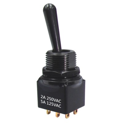 RS PRO PCB Mount Toggle Switch On-On-On DPDT Solder Terminal 28 V dc 250 V ac 820-0523