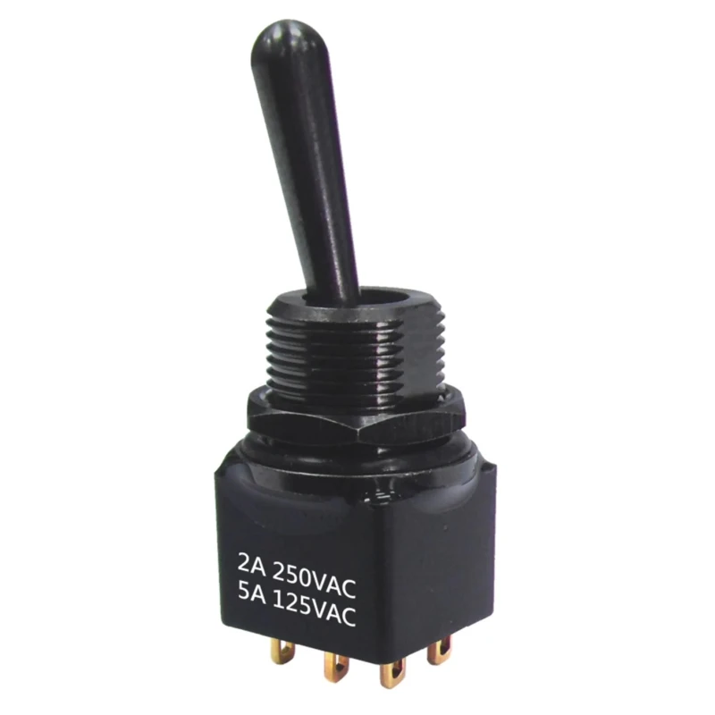 RS PRO PCB Mount Toggle Switch On-On-On DPDT Solder Terminal 28 V dc 250 V ac 820-0523
