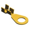 TE Connectivity Uninsulated Ring Terminal Brass Contact Yellow 10 Stud Size 20 AWG to 16 AWG 19.41mm Length 60394-1