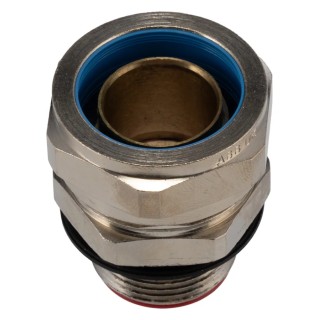 Adaptaflex Nickel Conduit Fitting 25 mm Nominal Size M25 Brass Metallic IP67 Rated 7TCA296030R0210 SPL25/M25/A