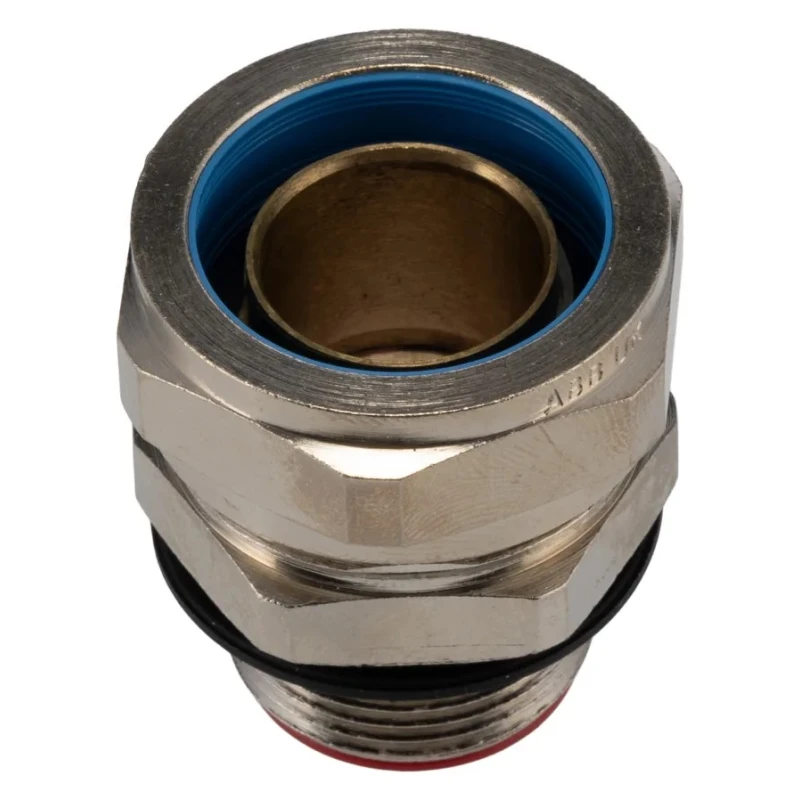 Adaptaflex Nickel Conduit Fitting 25 mm Nominal Size M25 Brass Metallic IP67 Rated 7TCA296030R0210 SPL25/M25/A