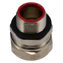 Adaptaflex Nickel Conduit Fitting 25 mm Nominal Size M25 Brass Metallic IP67 Rated 7TCA296030R0210 SPL25/M25/A