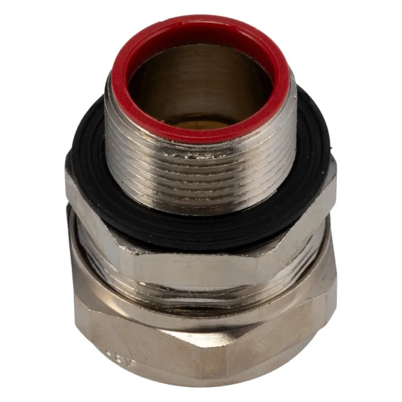 Adaptaflex Nickel Conduit Fitting 25 mm Nominal Size M25 Brass Metallic IP67 Rated 7TCA296030R0210 SPL25/M25/A