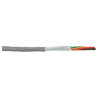 Alpha Wire Ecogen Ecocable Mini Control Cable, 8 Cores, 0.24mm² 24 AWG, Unscreened, Grey Modified Polyphenylene 78028 SL005