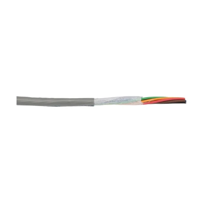 Alpha Wire Ecogen Ecocable Mini Control Cable, 8 Cores, 0.24mm² 24 AWG, Unscreened, Grey Modified Polyphenylene 78028 SL005
