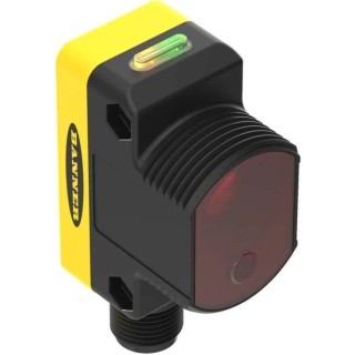 Banner Diffuse Photoelectric Sensor, Block Sensor, 400 mm Detection Range, NPN/PNP Output, IP67 Rated 