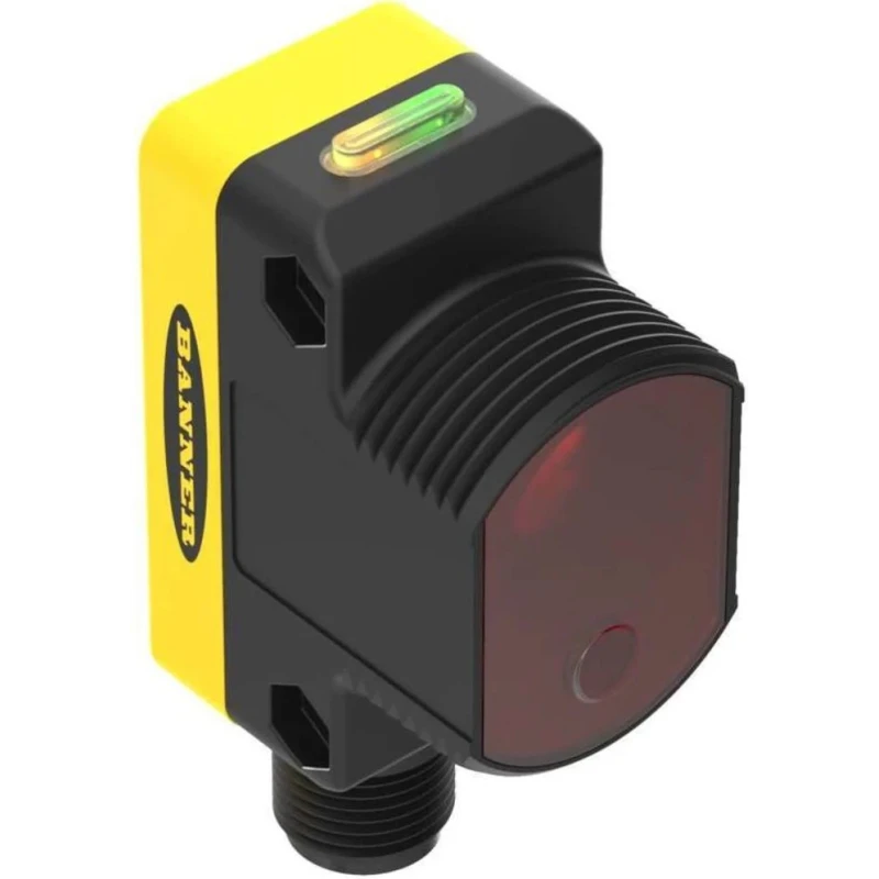 Banner Diffuse Photoelectric Sensor, Block Sensor, 400 mm Detection Range, NPN/PNP Output, IP67 Rated 