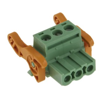 Phoenix Contact MSTB 2.5/3-ST-5.08-LR Series Pluggable Terminal Block, 3-Contact, 5.08 mm Pitch, 1 Row, 630 V, 12 A 1808899