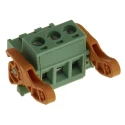 Phoenix Contact MSTB 2.5/3-ST-5.08-LR Series Pluggable Terminal Block, 3-Contact, 5.08 mm Pitch, 1 Row, 630 V, 12 A 1808899