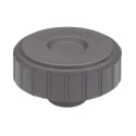 Elesa Black Polypropylene Knurled Clamping Knob M10 Threaded Hole, 54 mm Diameter, 18 mm Thread Length, Model 134426