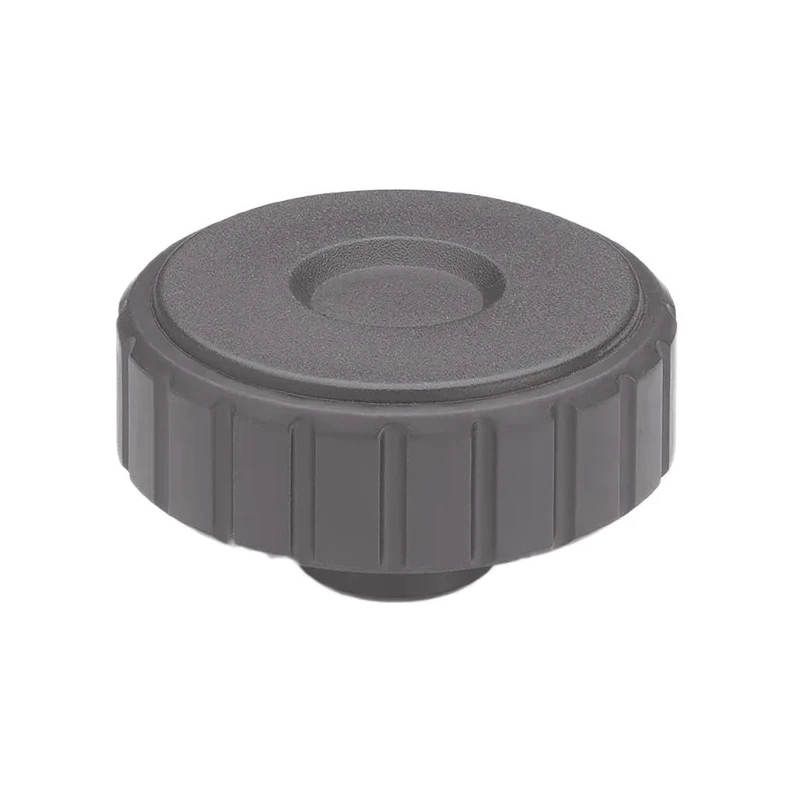 Elesa Black Polypropylene Knurled Clamping Knob M10 Threaded Hole, 54 mm Diameter, 18 mm Thread Length, Model 134426