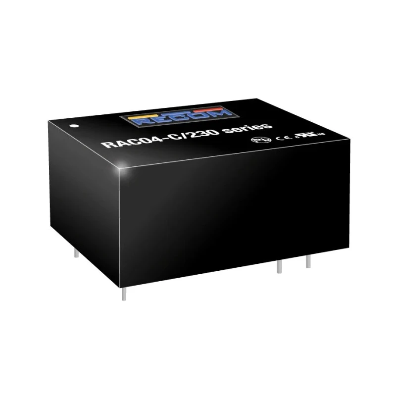Recom Switching Power Supply 2 Output 5V DC 4W PCB Mount Encapsulated RAC04-05DC/230