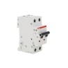 ABB System Pro M Compact S200M Miniature Circuit Breaker, 2-Pole, 2A, Type C, 440V AC, 125V DC, 10 2CDS272001R0024 S202M-C2