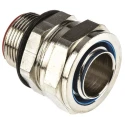 Adaptaflex Nickel Plated Brass Conduit Fitting 25 mm Nominal Size M25 Thread IP66 IP67 IP68 IP69K 7TCA296030R0215 SPL25/M25/M