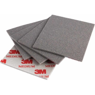 3M Softback Sanding Block Medium Grade Aluminium Oxide Abrasive 140 mm x 115 mm 03808