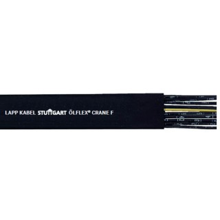 Lapp ÖLFLEX CRANE F Control Cable, 12 Cores 1.5mm² 16 AWG, 50 m Length, Unscreened Stranded Copper Conductors, Black 0041046